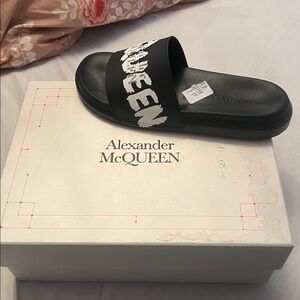 Alexander McQueen Black and White Sandals